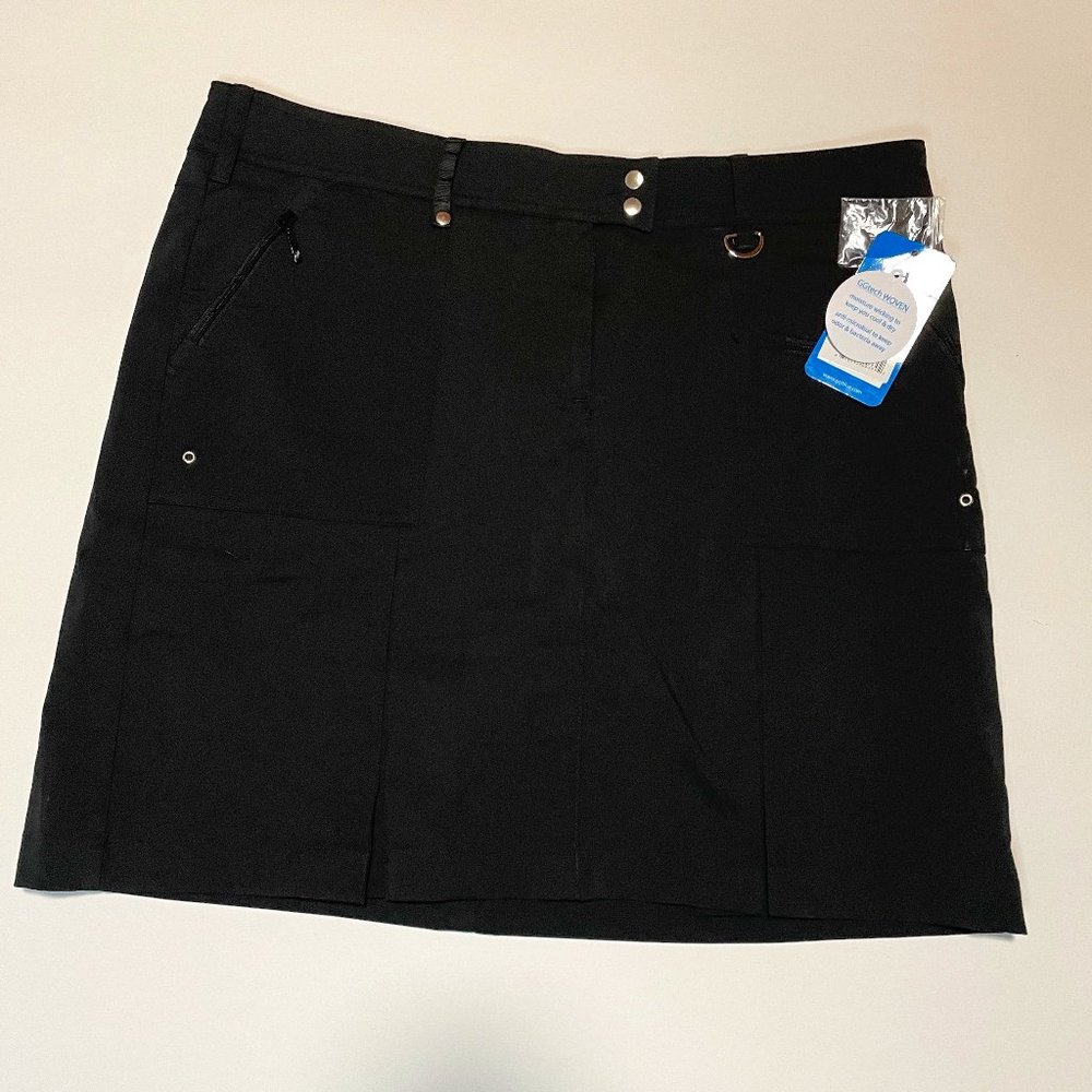 GGblue Black Skort Size 10 NWT